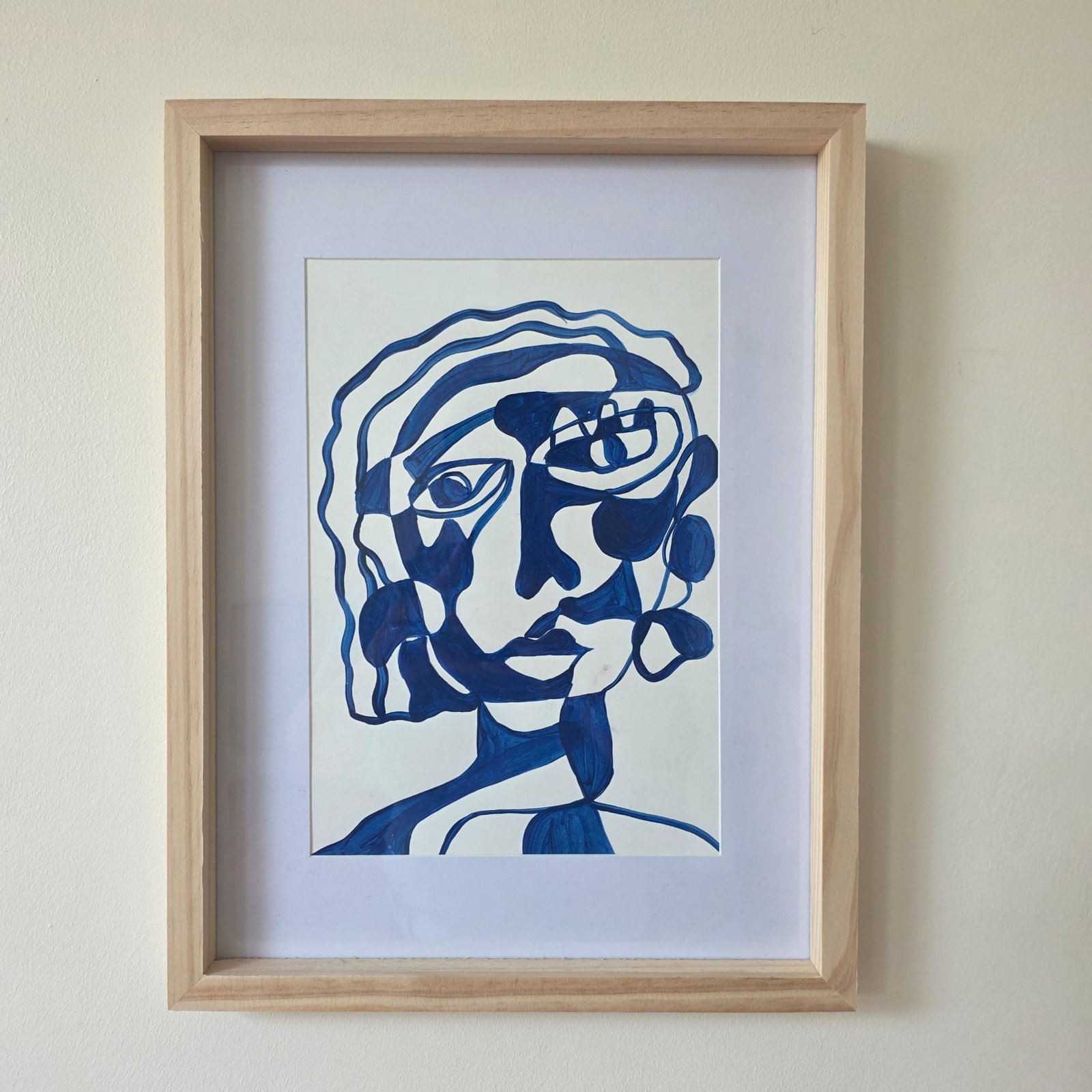 Blue lady_framed
