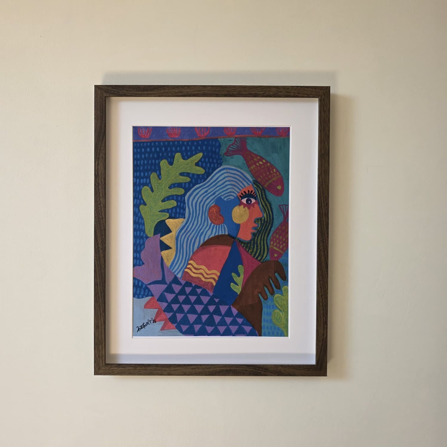 Danu framed print